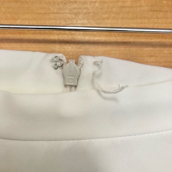 Jenny Yoo sheer chiffon maxi skirt white ivory gala event - Picture 4 of 6